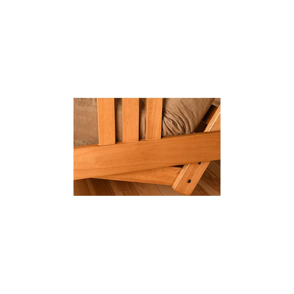 Kodiak Furniture Monterey Queen-size Futon Frame, Storage Drawers, Butternut Finish