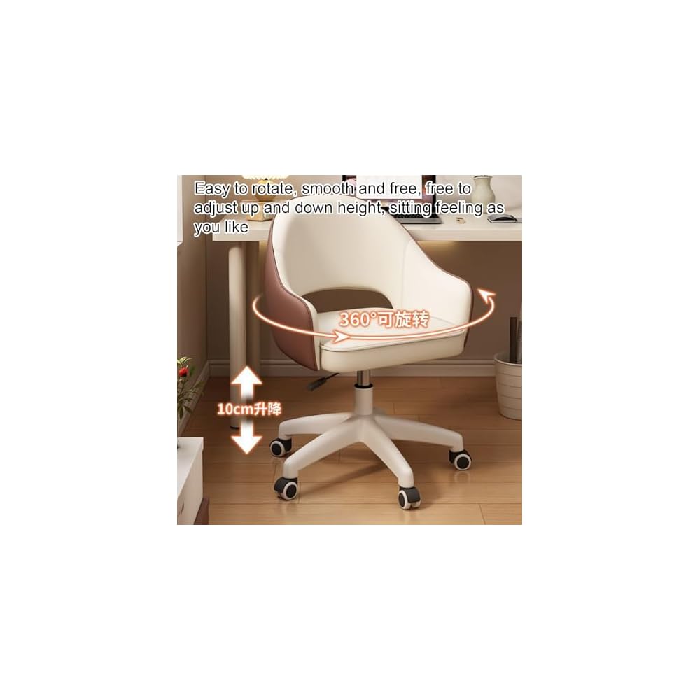 Makeup Chair Vanity Chair, Swivel Makeup Chair,Height Adjustable Upholstered Ergonomic Make Up Chair,for Home Office, Bed Room, Small Space,C